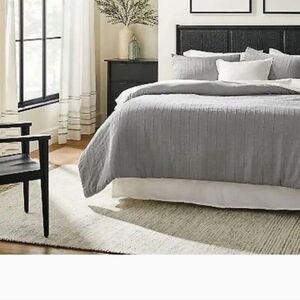 Hearth and Hand with Magnolia Duvet Cover Set Grey Stripped Full Queen